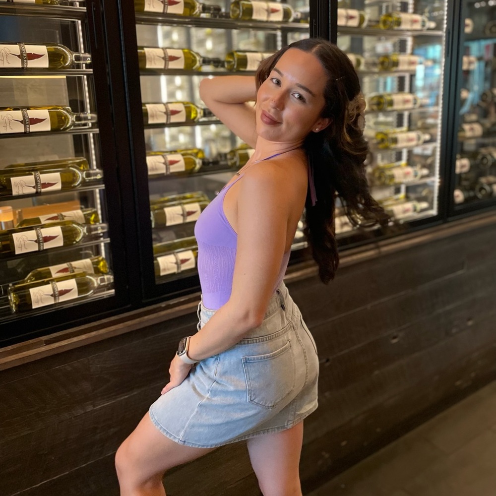 Jean skirt from Pac Sun